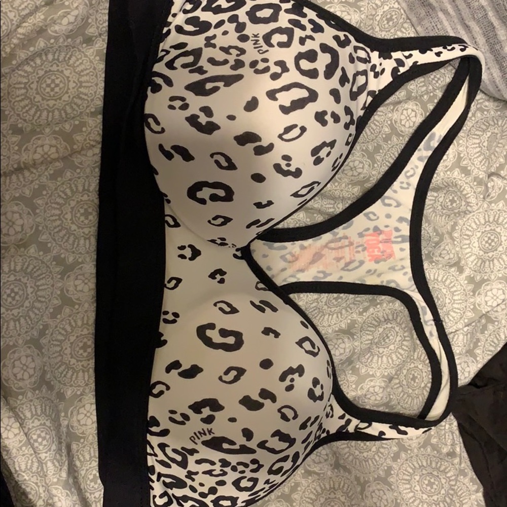PINK yoga sports bra/small